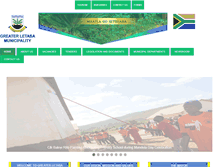 Tablet Screenshot of greaterletaba.gov.za